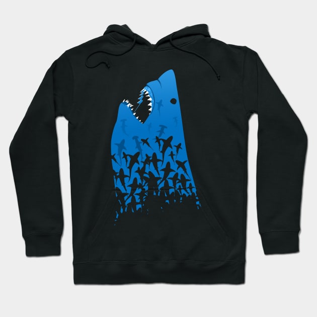 Megalodon Hoodie by albertocubatas